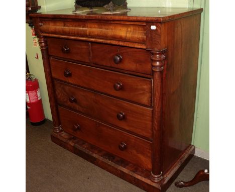A Victorian mahogany Scotch chest