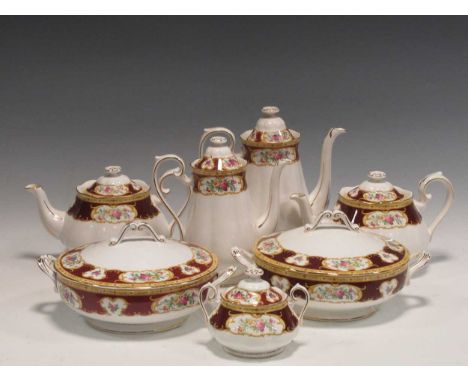 An extensive service of Royal Albert ‘Lady Hamilton’ dinner and tea ware, approx, 220 piecesCondition report: General wear of