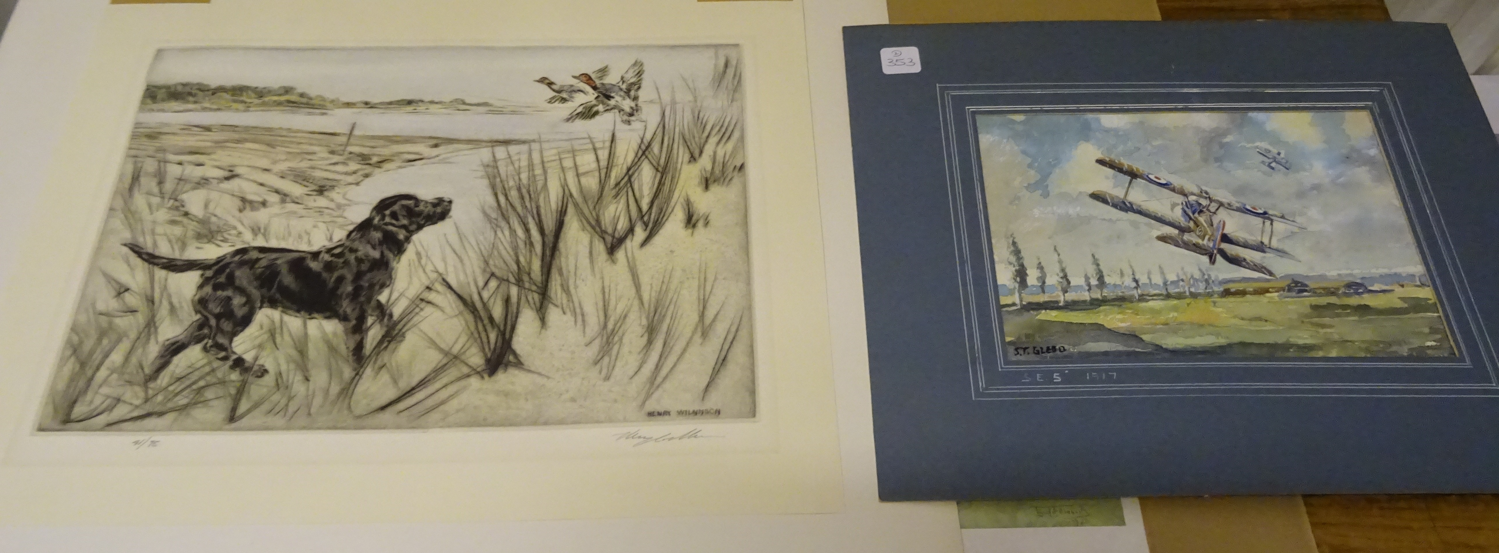 HENRY WILKINSON (19212011); an artist signed limited edition Etching