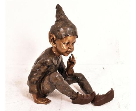 A Bronze Elf H: 61cm W: 30cm