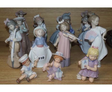 Fifteen Nao figures of children