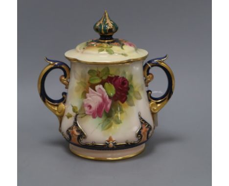 A Worcester jar and cover height 23cm