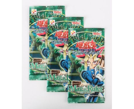 Yu-Gi-Oh! OCG Magic Ruler x3 Sealed Booster Packs. 5 cards per pack from the original Japanese release.