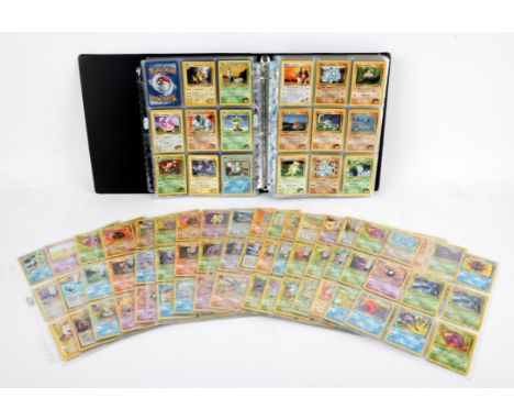 Pokemon TCG. Vintage Pokemon Collection. This lot contains over 600 cards all in a vintage Wizards of the Coast folder. Conta