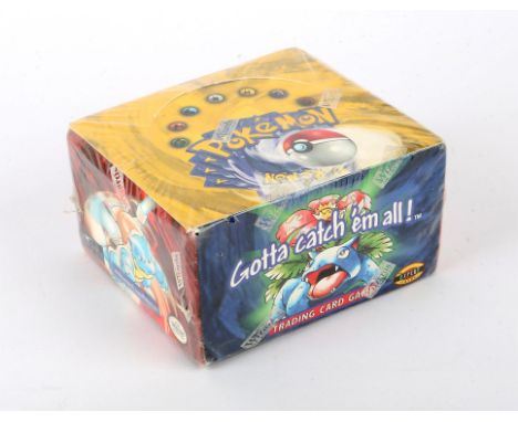 Pokémon TCG. Base Set Booster Box Sealed - Unlimited This lot contains a sealed Base Set booster box, this is an unlimited pr