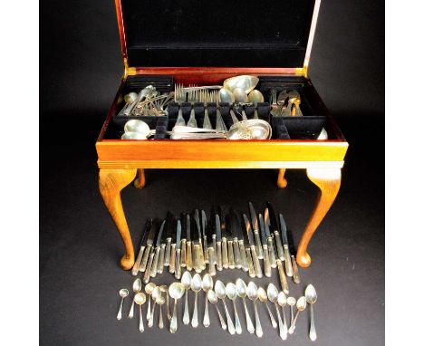 A large quantity of sterling silver flatware, various makers, largely Black, Starr &amp; Frost, comprising tablespoons, fish 