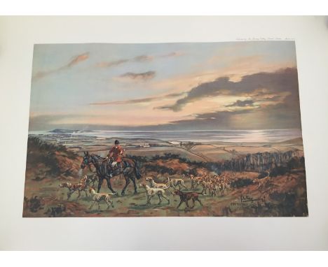 An unframed "Cattistack 1968" hunting scene print by John King. Published by The Sporting Gallery Limited, London. March 1970