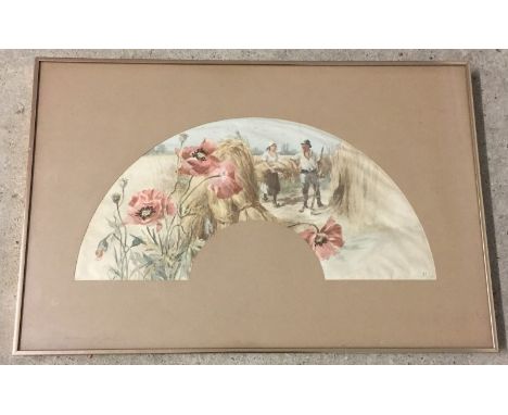 A limited edition print by G. Fraipont depicting the summer harvest. From a series of The Four Seasons. No 33/300. 