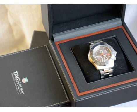 This limited edition, (41 of 3500), Lewis Hamilton Tag Heuer Caliber S Chronograph watch CF7114 complete with 'rev counter' f