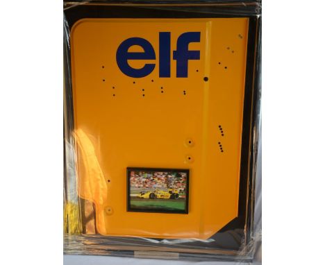 Race-used item from the 1987 T99 car of Ayrton Senna, with certificate of authenticity from Team Lotus. Very rare.