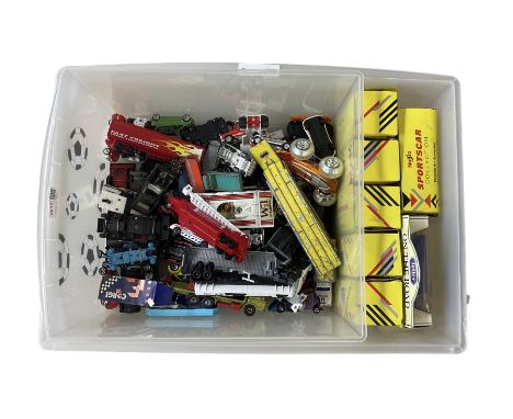 Diecast and other model vehicles, including various Maisto sportscar collection models, Lesney, Corgi etc