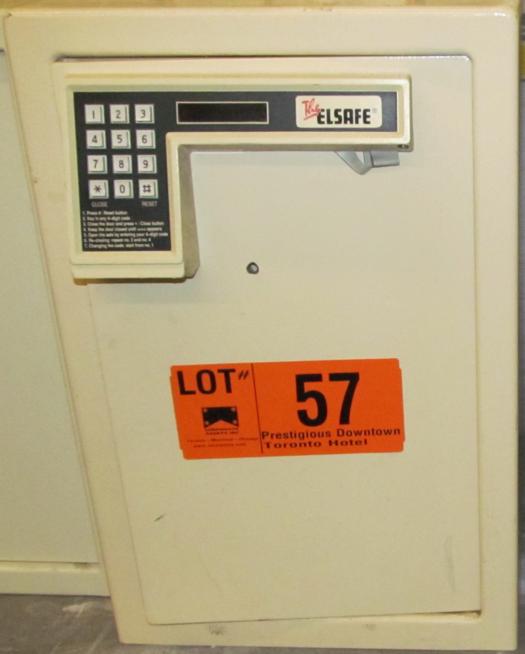 THE ELSAFE DIGITAL KEYPAD SAFE (BASEMENT)