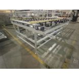 SFA 87 in. wide x 75 in. long Model 914-1 Diverter C/V, Aluminum Frame Diverting Conveyor; (Some