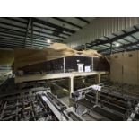 Glass Loading Conveyor with (2) Pneumatic Pickup Frame with (2) Aluminum Frame Glass Transfer