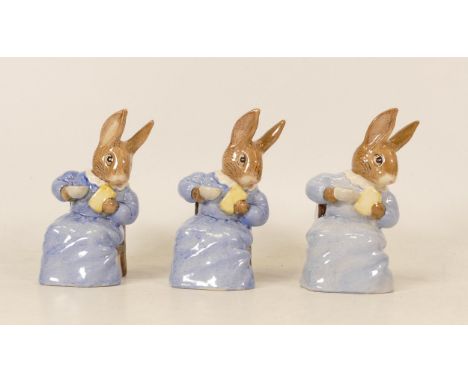 Royal Albert Beatrix Potter Bp Figures to include Cottontail x 3(3) 