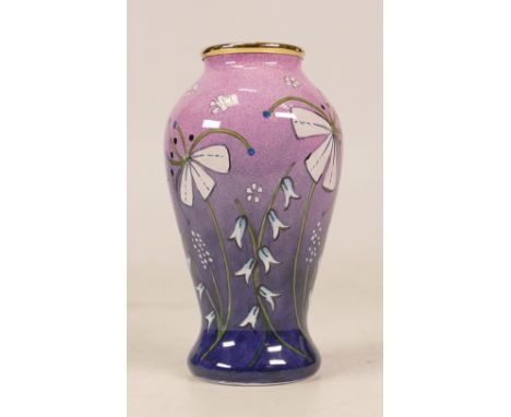 Moorcroft enamel Titanic vase by Geoff Taylor , Limited edition 10/50. Boxed , height 8cm 
