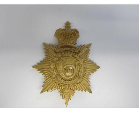 13th (1st Somersetshire) (Prince Albert's Regiment of Light Infantry) Officer's Shako Plate 1844-1855,A magnificent example, 