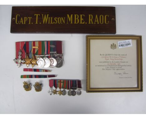 A Post War M.B.E. group of seven to Captain T.Wilson, Royal Army Service Corps,The Most Excellent Order of the British Empire