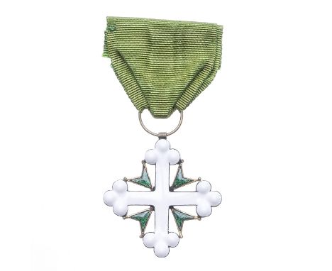Italy,Order of St.Maurice and St.Lazarus, breast badge in gilt metal and enamel. Good very fine. (1)This lot is subject to th