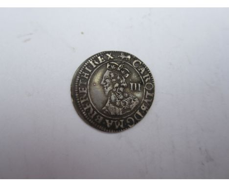 Charles I, 1625-49,Provincial and Civil War issues (1638-49), York mint (1643-44), Threepence, crowned bust facing left with 