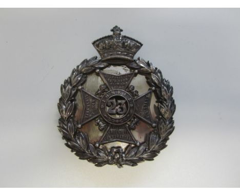 Indian Army, 23rd Sikh Pioneers Officer's Pouch Belt Plate 1903-1922,A very fine silver plated example of two part constructi