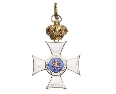 Germany,Hesse, Order of Philip the Magnanimous, neck badge in silver-gilt and enamel. Good very fine. (1)This lot is subject 