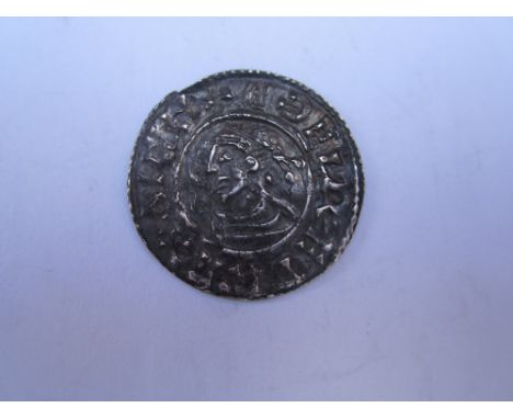 Aethelred II,last small cross type, Penny, 1.12g, small diademed bust left, R.small cross pattee (N.777; S.1154).  Lightly to