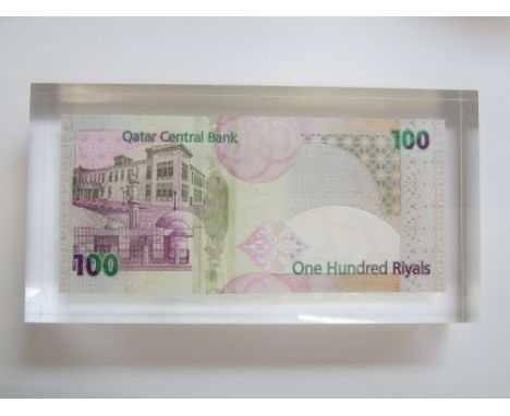 Qatar, Central Bank,Qatar, Central Bank, 50 Riyals, 2008, G/14 000000, 100 Riyals, 2007, B/ 11 000000, not stamped or perfora