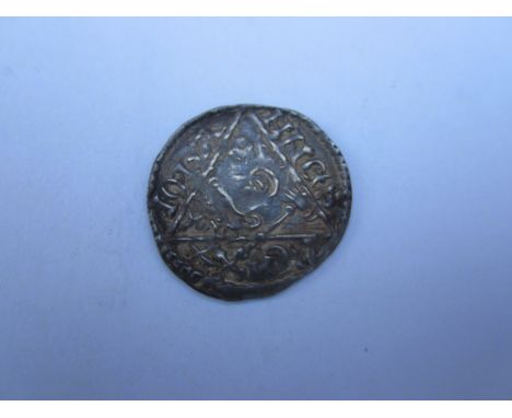 King John, 1199-1216,Penny, 1.45g, crowned bust in triangle, hand holding sceptre, R.Sun, moon and three stars in triangle, R