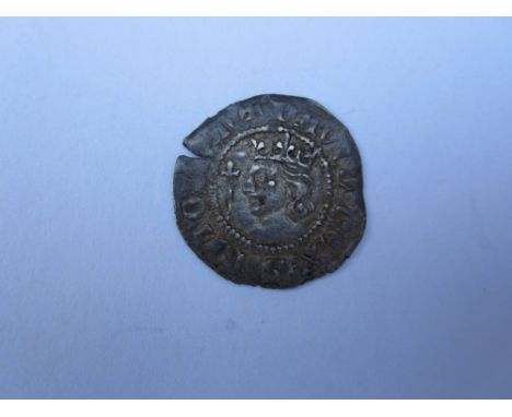 David II, 1329-71,Second coinage, 1357-67, Penny, 1.05g, Edinburgh mint, small young bust, R.Cross and mullets (S.5114).  Ver