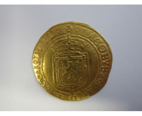 James VI, 1567-1625,eighth coinage, Sword and sceptre piece, 1601, 4.88g, crowned arms, R.Crossed sword and sceptre, crown ab