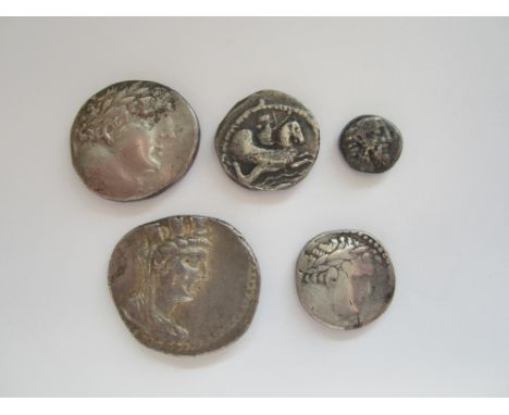 Phoenicia 5th - 1st century BC,Ar tetradrachms of Aradus, 92-1 BC, O. bust of Tyche right. R. Nike standing left. G.C.V 5991 