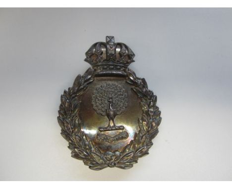 Indian Army, 33rd Regiment (3rd Burma Battalion) Madras Infantry Officer's Pouch Belt Plate 1891-1902,A very fine and rare ex