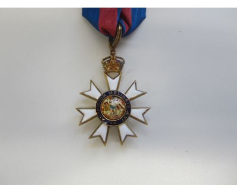 The Most Distinguished Order of St.Michael and St.George,C.M.G. Companion's neck badge in silver-gilt and enamel. In Spink ca