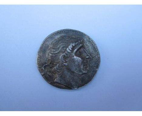 Seleukid Kingdom 280-261 BC,Antiochos VIII Ar tetradrachm, weighs 16.55g. O. diademed head with middle aged features right, R