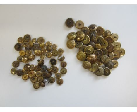 Indian Army. Officers' Buttons c1860-1901,Comprising thirty-seven large examples (some duplication) and forty-seven small (so