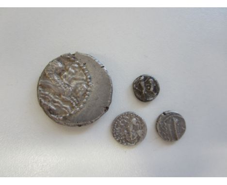 Phoenicia 360-332 BC,Tyre didrachm, weighs 8.92g. O. Melqarth riding right on hippocampus. R. owl standing right, G.C.V 5915.