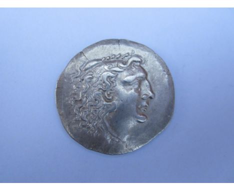 Macedon circa 85-70 BC,Alexander III Ar tetradrachm, Odessus mint, weighs 15.15g. O. head of Mithradates VI wearing lion skin