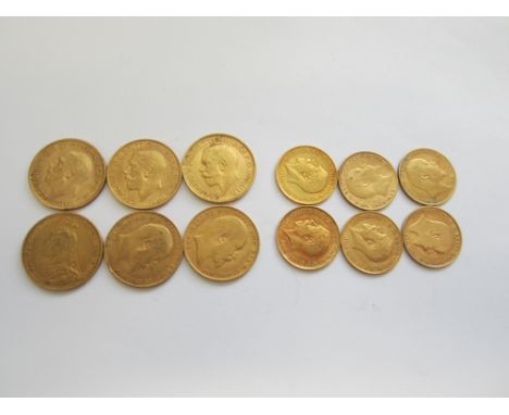 Sovereigns and Half Sovereigns,Sovereigns, 1892S, 1904, 1907, 1912, 1914S, 1926SA. Half Sovereigns, 1902, 1906, 1910, 1911 (2