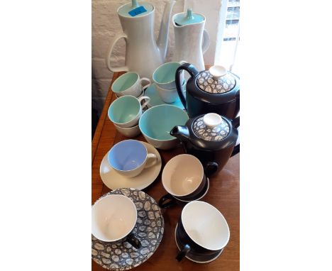 Mixed vintage ceramics and pottery to include a Poole pottery two tone part coffee set, seagull grey and mint greenLocation: 