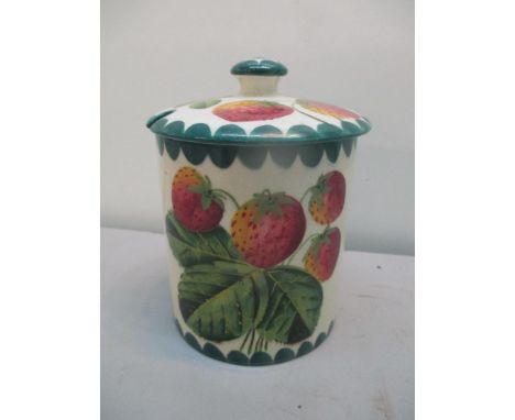 A Wemyss pottery lidded preserve pot 12cm h A/FLocation: 