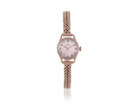 
	
		OMEGA 
		A LADY'S 9 CARAT GOLD BRACELET WATCH, NO. 338815, CIRCA 1950
		Movement: Cal. 243, manual wind, 17 jewels
		Cas