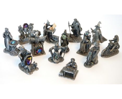 COLLECTION OF MYTH & MAGIC STYLE METAL FIGURES
including 'Lord of the Rings' - First Series, Tudor Mint example with box, and