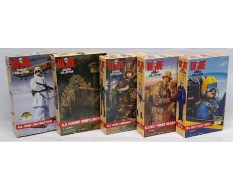 Hasbro/Kenner GI Joe Classic Collection group to include (1) #80962 U.S. Army Blue Angel; (2) #81427 U.S.M.C. Force Recon; (3