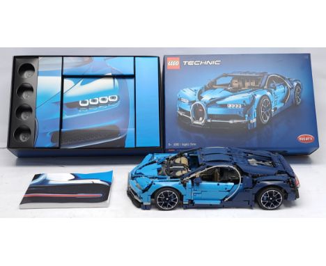 Lego Technic #42083 Bugatti Chiron with instruction booklet, built model, not checked for completeness - generally Fair to Go