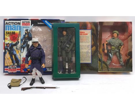 Hasbro Action Man/GI Joe group to include (1) #AM012 40th Anniversary Edition Sailor &amp; French Foreign Legion uniform (the