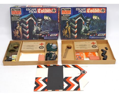Palitoy Action Man vintage "Escape from Colditz" box set comprising German and British Uniforms, various accessories and pape