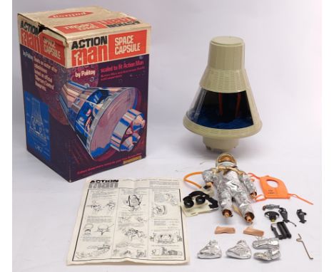 Palitoy Action Man vintage pair (1) loose/unboxed Astronaut, painted hair, plastic hands, wearing space suit with gloves, boo