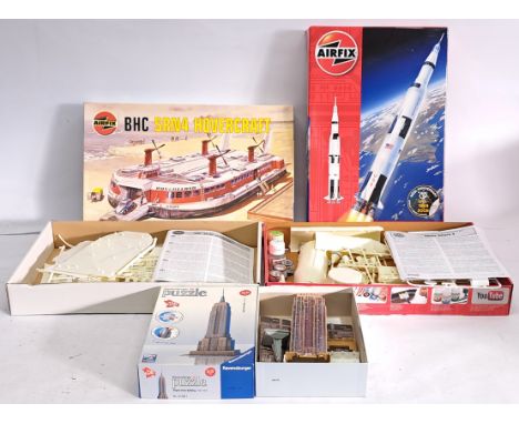 Airfix sets to include (1) BHC SRN4 Hovercraft - Series 9; (2) Apollo Saturn V - 40th anniversary, both include instruction l