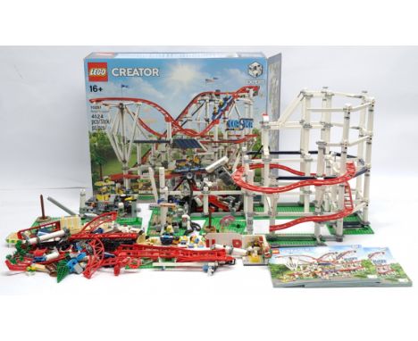 Lego Creator #10261 - Roller Coaster, model has been assembled, not checked for completeness, includes instruction booklets -